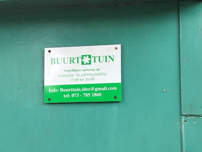 Buurttuin bord